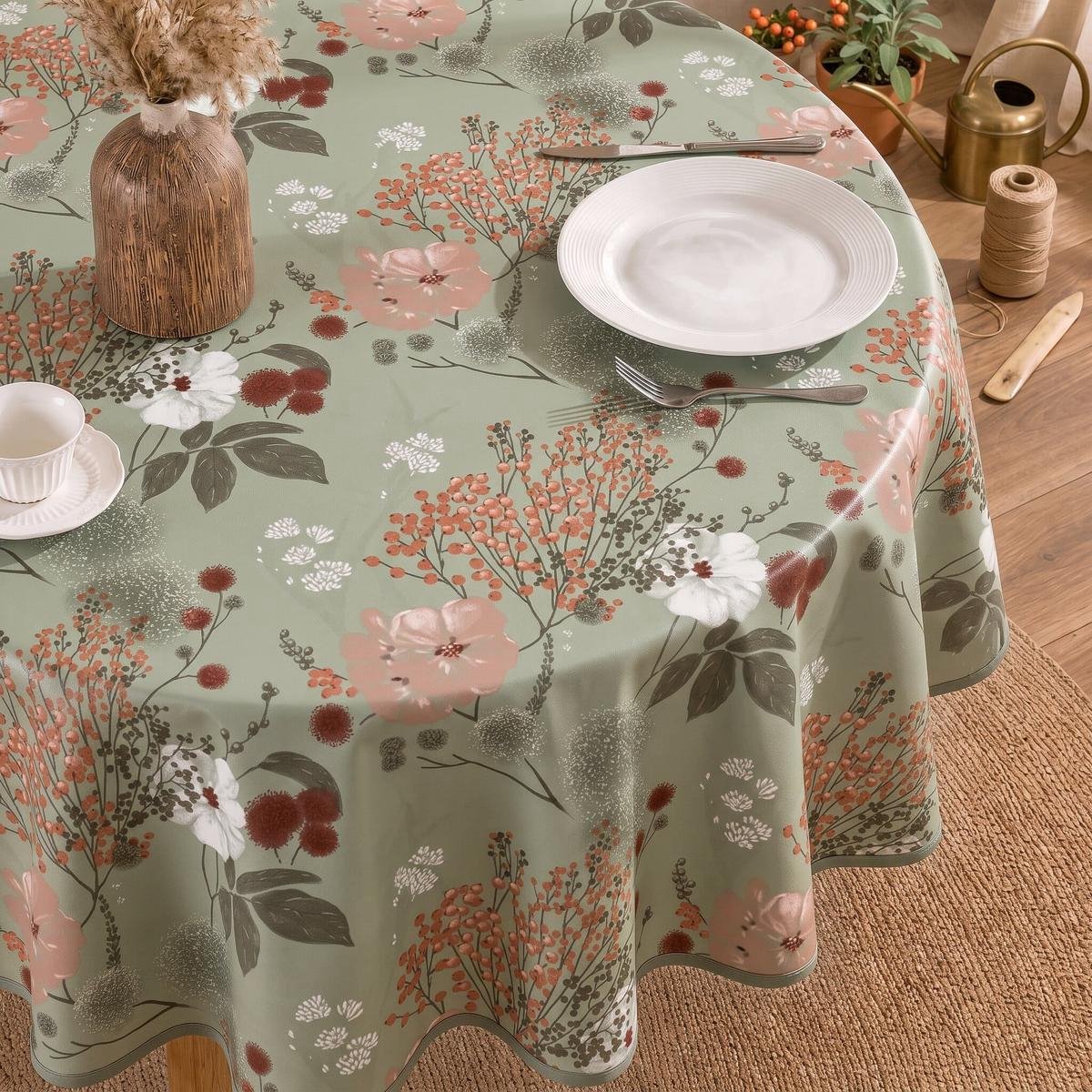 Rond Tafelzeil May Green - 160cm