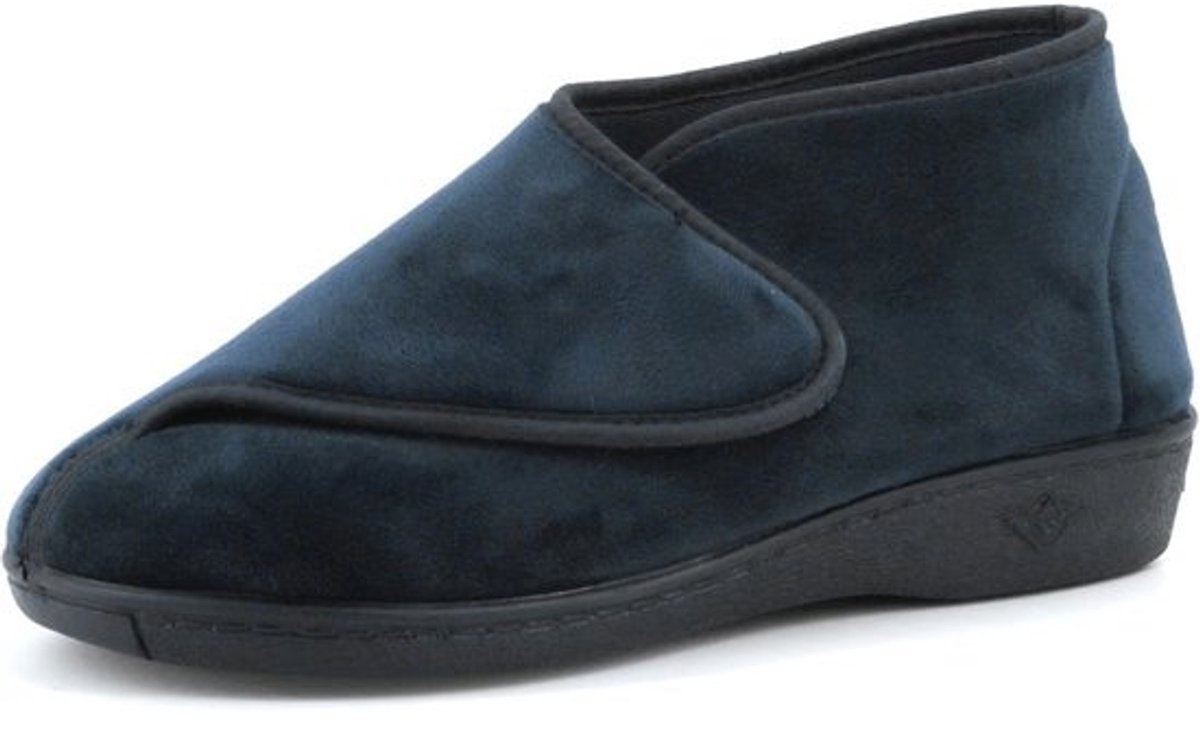 Warmte en Comfort: Orthopedische Pantoffels voor Dames met Klittenbandsluiting - Ideaal voor Senioren en Gezwarte Voeten