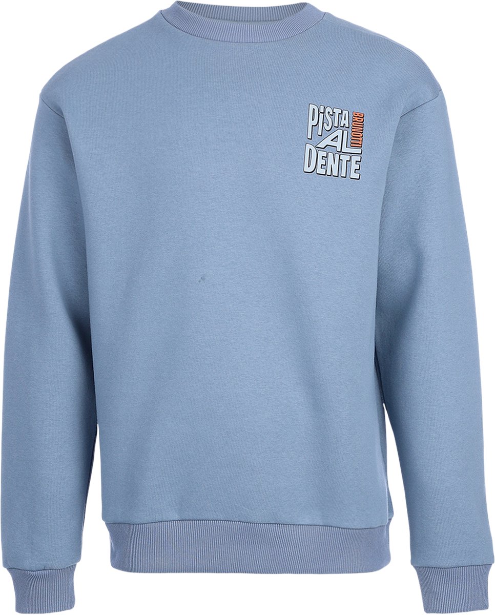 Brunotti Naldo-Pista Sweater Heren Flint Stone Trui Crewneck Regular fit Rib Details XL Flintstone