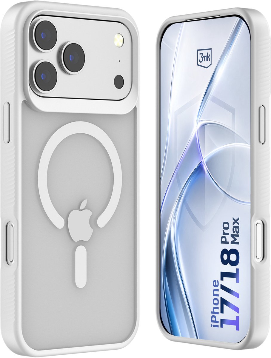 H Hardy Hazy MagCase - Geschikt voor Apple iPhone 17 Pro Max - Wit - MagSafe Compatibel - Shockproof - Mat