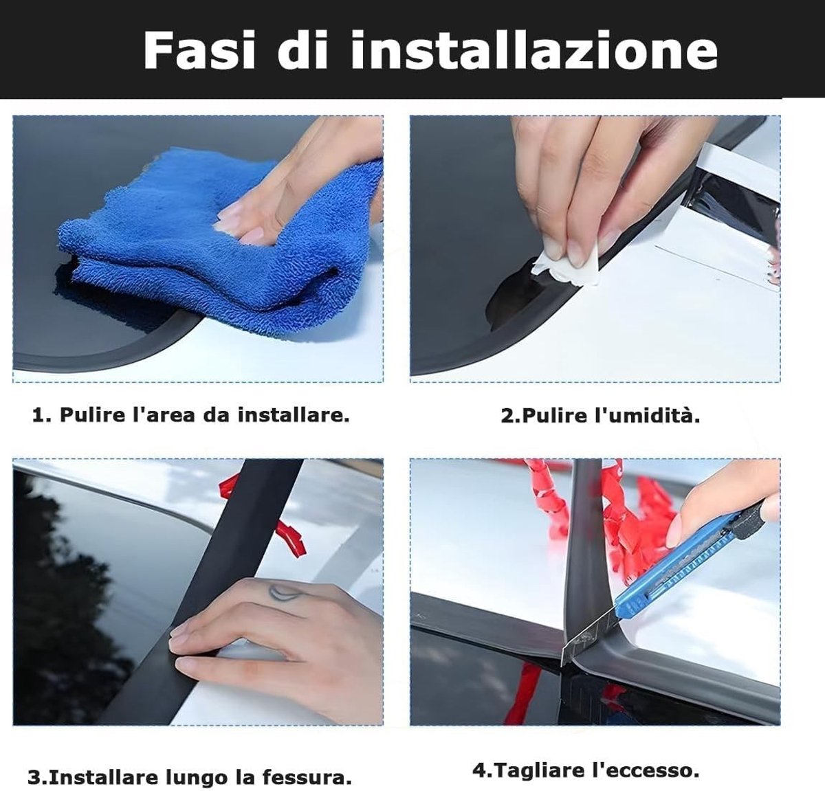 Universele Zelfklevende Rubber Deurrubber Strip, Dichtingsstrip voor Deuren, Waterdichte en Geluidsisolerende Oplossing