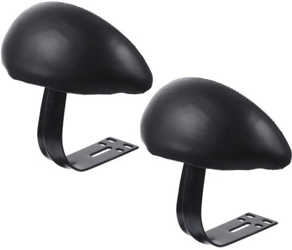 Universele Rugleuning - Fiets Rugsteun - Comfortabel Rijden - Eenvoudig Te Installeren - 21x20x17cm - Zwart