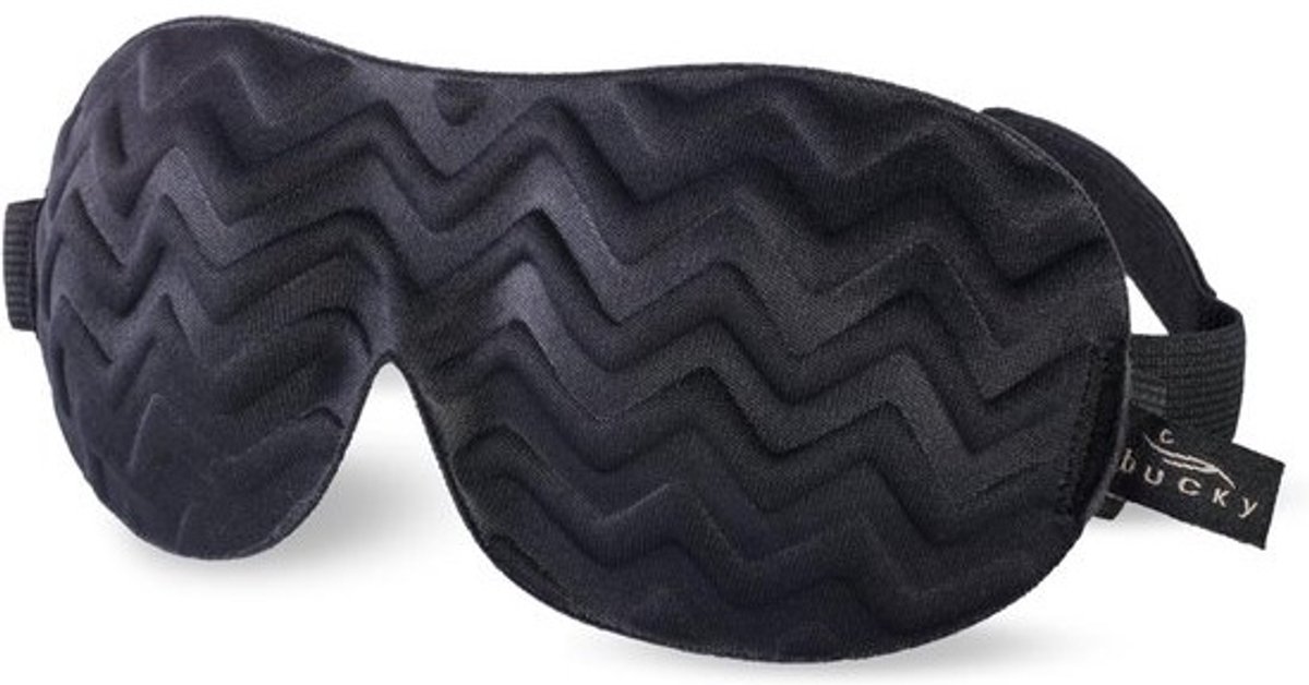 Ultralicht Oogmasker - Slaapmasker Reizen - Diepe Slaap - Kleine Gezichten - 8x18x3 cm - Chevron Patroon