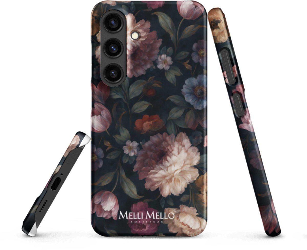 Melli Mello Telefoonhoesje Noir Bloom (Hard Case) - Samsung Galaxy S24