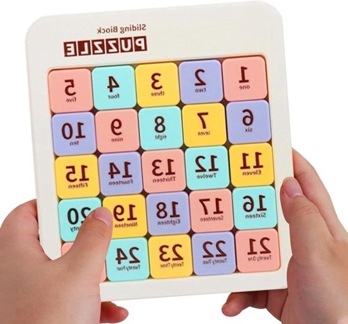 Schuifpuzzels voor Kinderen - Magnetische Cijferpuzzel - Mentale Uitdaging - Veilige Afgeronde Randen - 6x6 Raster - Meerdere Kleuren