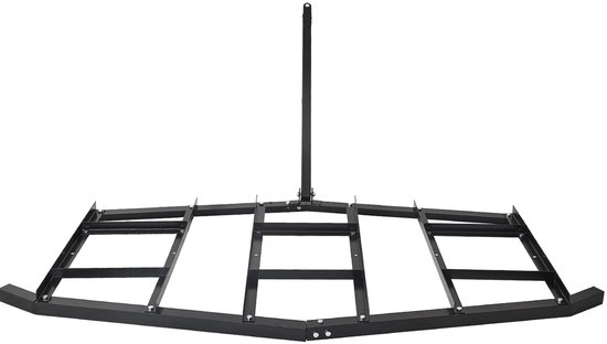 Getrokken Eg, 2150x2120x110mm, Weide-Eg van Q235 Staal met Verstelbare Stangen en Boutkoppeling, Nivelleerinrichting voor Tractoren, Terreinvoertuigen en UTV's — afbeelding 2