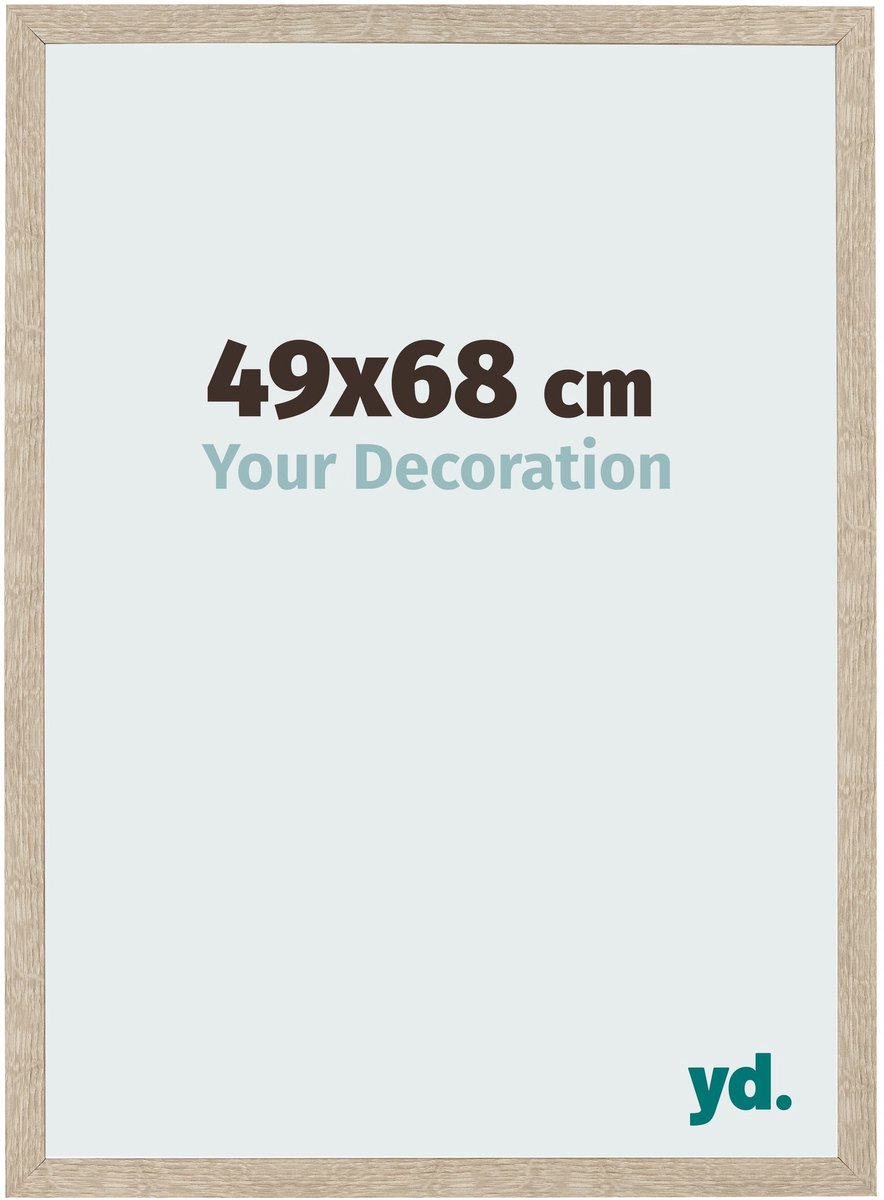 Your Decoration - Fotolijst 49x68 cm - MDF - Sonoma Eiken - Bologna