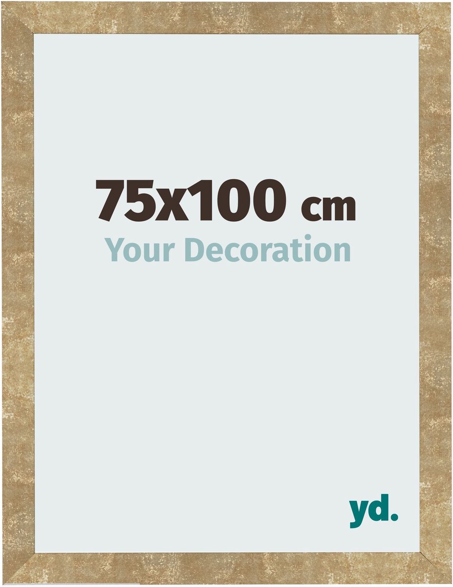 Your Decoration - Fotolijst 75x100 cm - MDF - Goud Antiek - Bologna