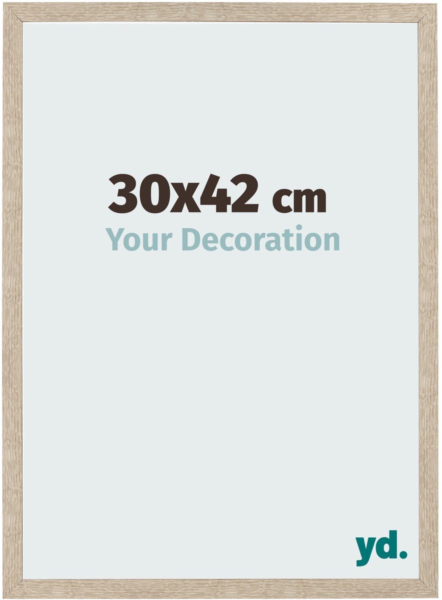 Your Decoration - Fotolijst 30x42 cm - MDF - Sonoma Eiken - Bologna