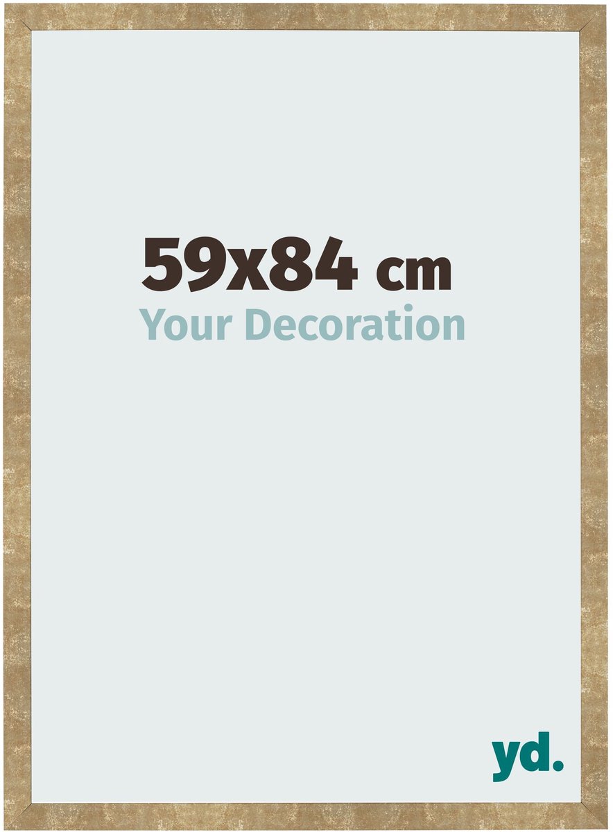 Your Decoration - Fotolijst 59x84 cm - MDF - Goud Antiek - Bologna