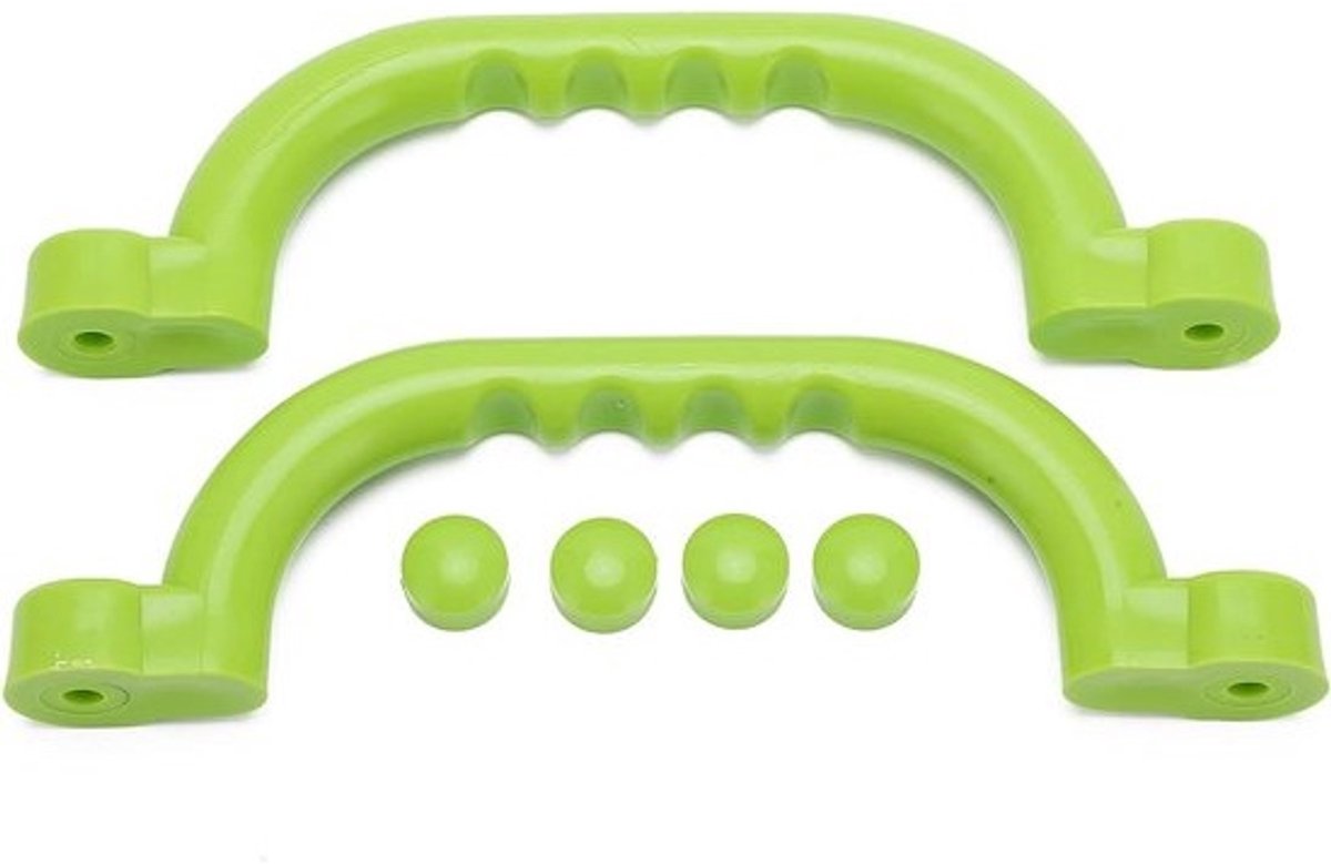 Speeltuin Handgrepen - Schommelhandvat Klimhandvat - Veilig Spelen - Antislip Grip - 24 x 9 cm - Groen
