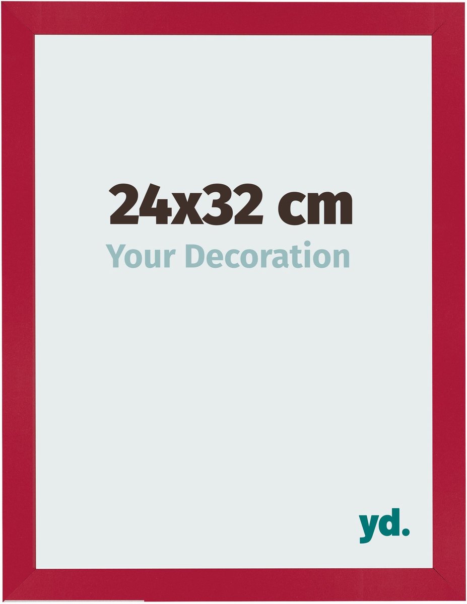 Your Decoration - Fotolijst 24x32 cm - MDF - Rood - Bologna
