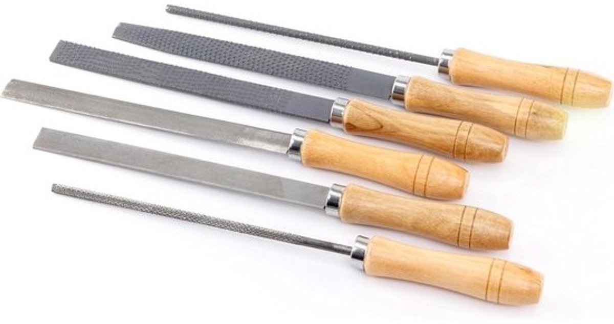 Vijlen en Raspen Set Hout & Metaal - 6 Delig Universeel Gereedschap