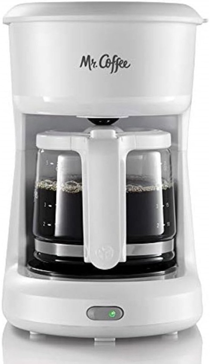 Koffiezetapparaat - Mini koffiezetter - Koffie zetten - Compact ontwerp - 25 oz capaciteit - Wit