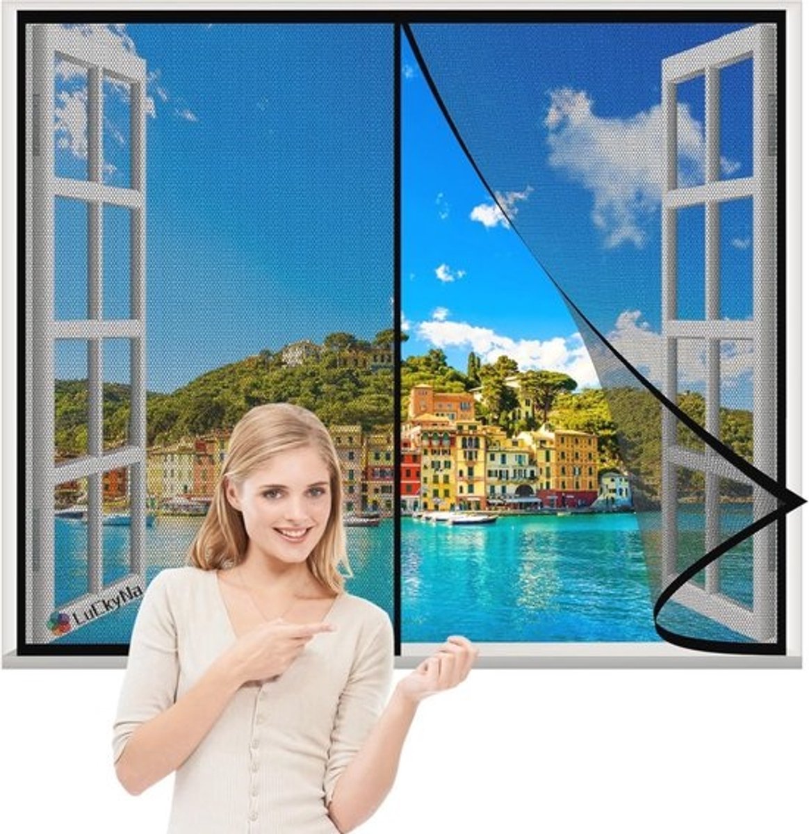 Vliegendeuren Scherm 60x130cm - Effectief Vliegengordijn met Sterke Magneten voor Muggen- en Ongediertebestrijding