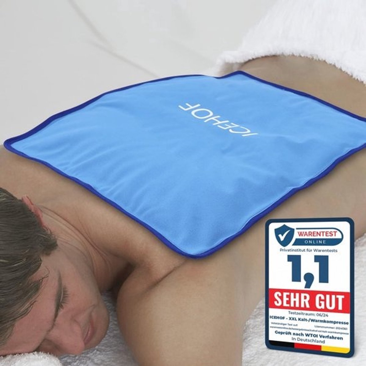 Grote Gel Koelkussen XXL - 38 x 28 cm, Verkoelend en Verwarmend, Ideaal voor Elk Lichaamsdeel