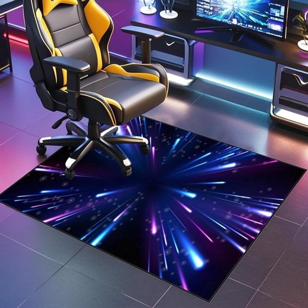 Bureaustoelmat - Vloerbeschermer Stoel - Vloeren Beschermen - Antislip Achterkant - 100 x 120 cm - Kleur - 108