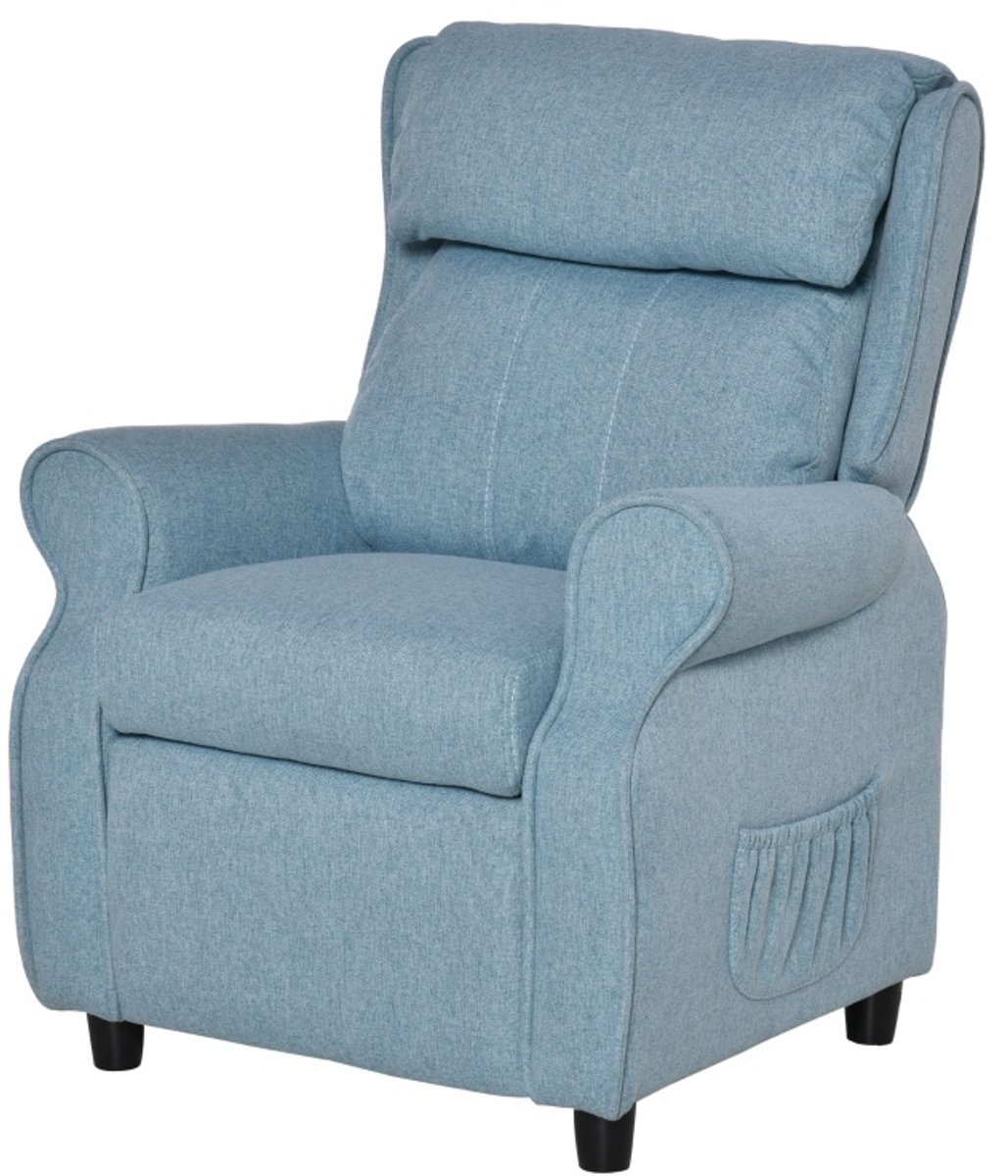 MODFU-Kindersofa-Fauteuil-Verstelbare Rugleuning-Blauw