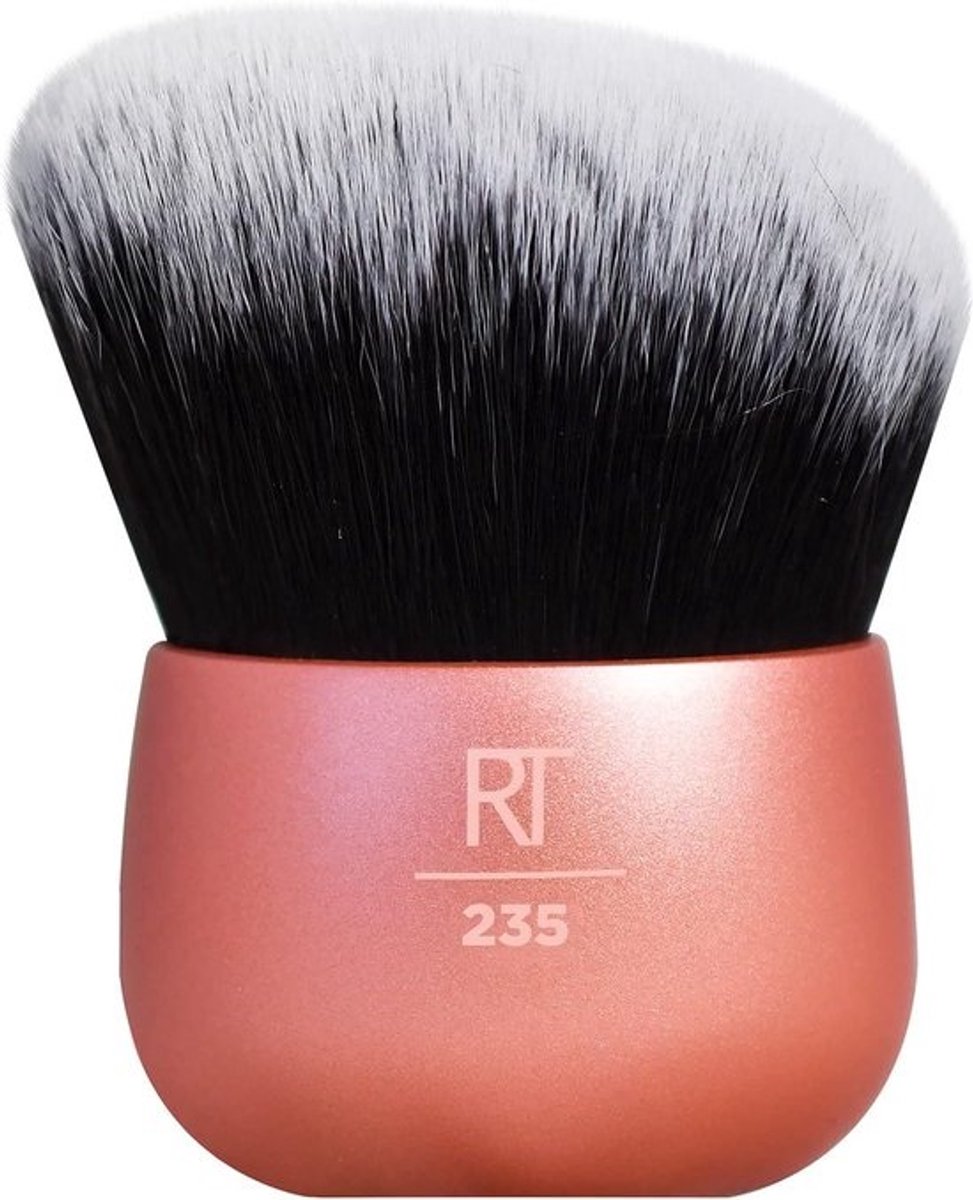 Hoekige Kabuki Borstel voor Body Bronzer of Foundation Applicatie - Veganistisch en Dierproefvrij