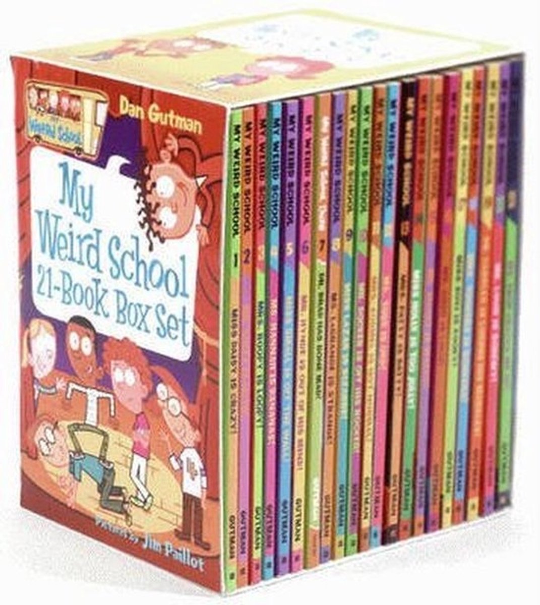 21 Delige Boekenbox School Avonturen Serie voor Kinderen - Humoristische Leesboekjes