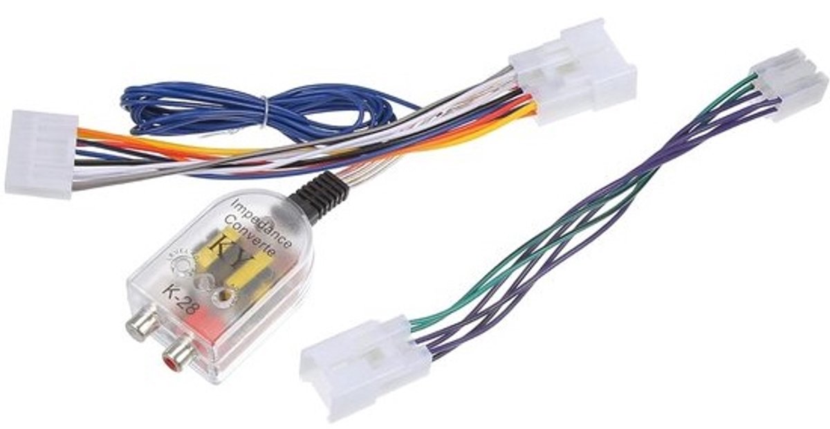 RCA Audio Converter Kabelset voor Radio naar Subwoofer Versterker - Plug & Play Auto Audio Adapter voor Toyota en meer