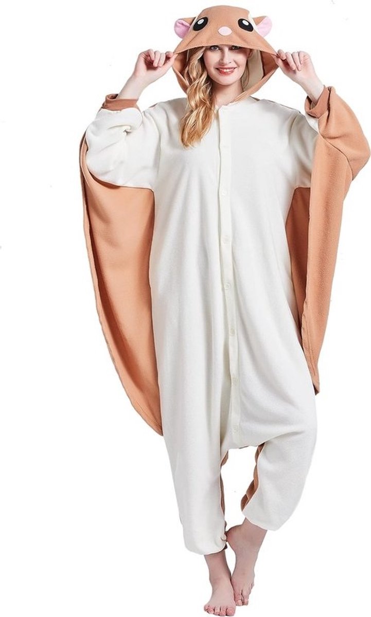 Onesie voor volwassenen Anime Cosplay Kostuum Fleece Pyjama voor Halloween en Feesten