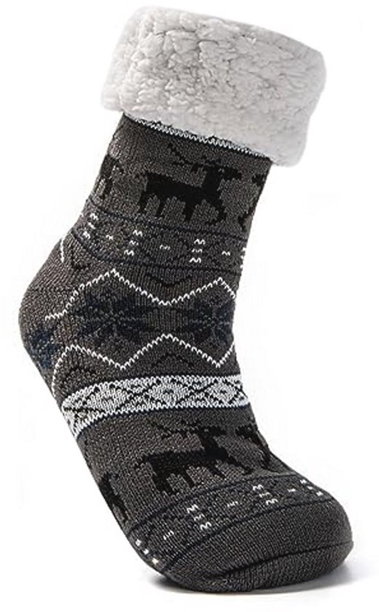 Winter Stoppersokken Dikke Sokken Heren Antislip Huissokken Pluche Sokken