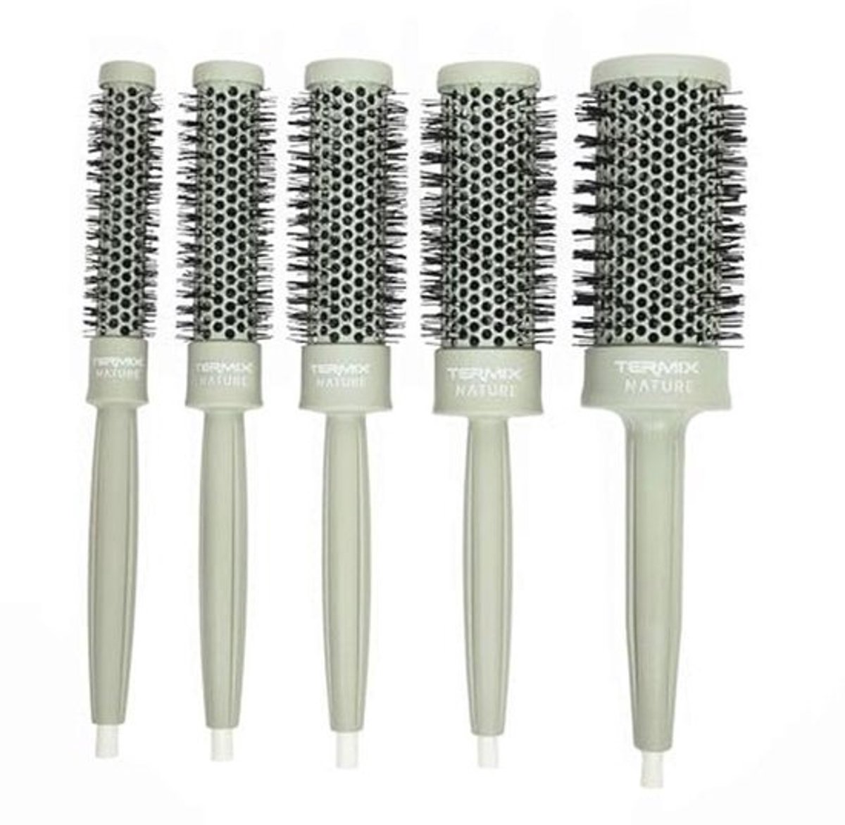 Professionele Ronde Borstelset voor Haarstyling - 5 Stuks, Luchtreiniging en Thermoborstels