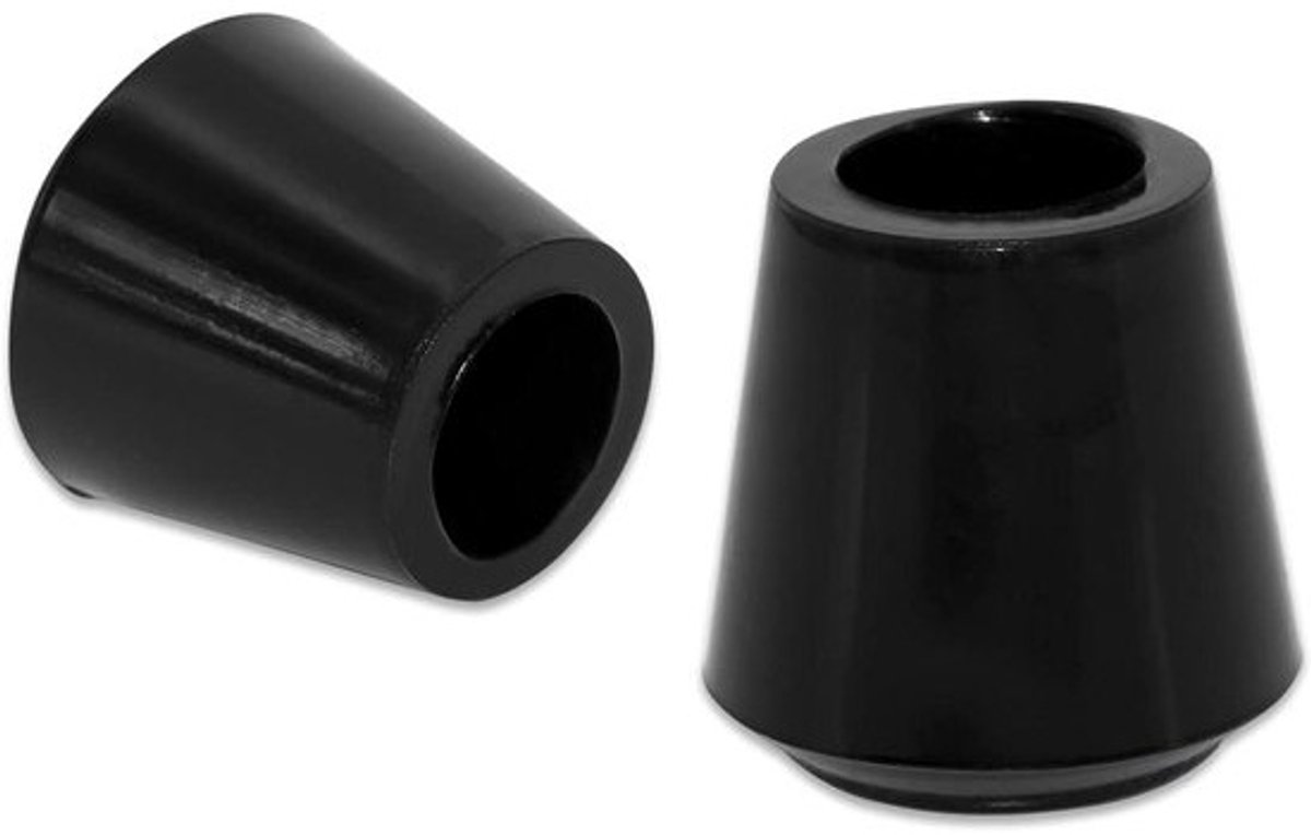 Stoelpootdoppen - Meubeldopjes Vloerbeschermers - Meubels Beschermen - Niet-kras Rubber - 10 mm - Zwart