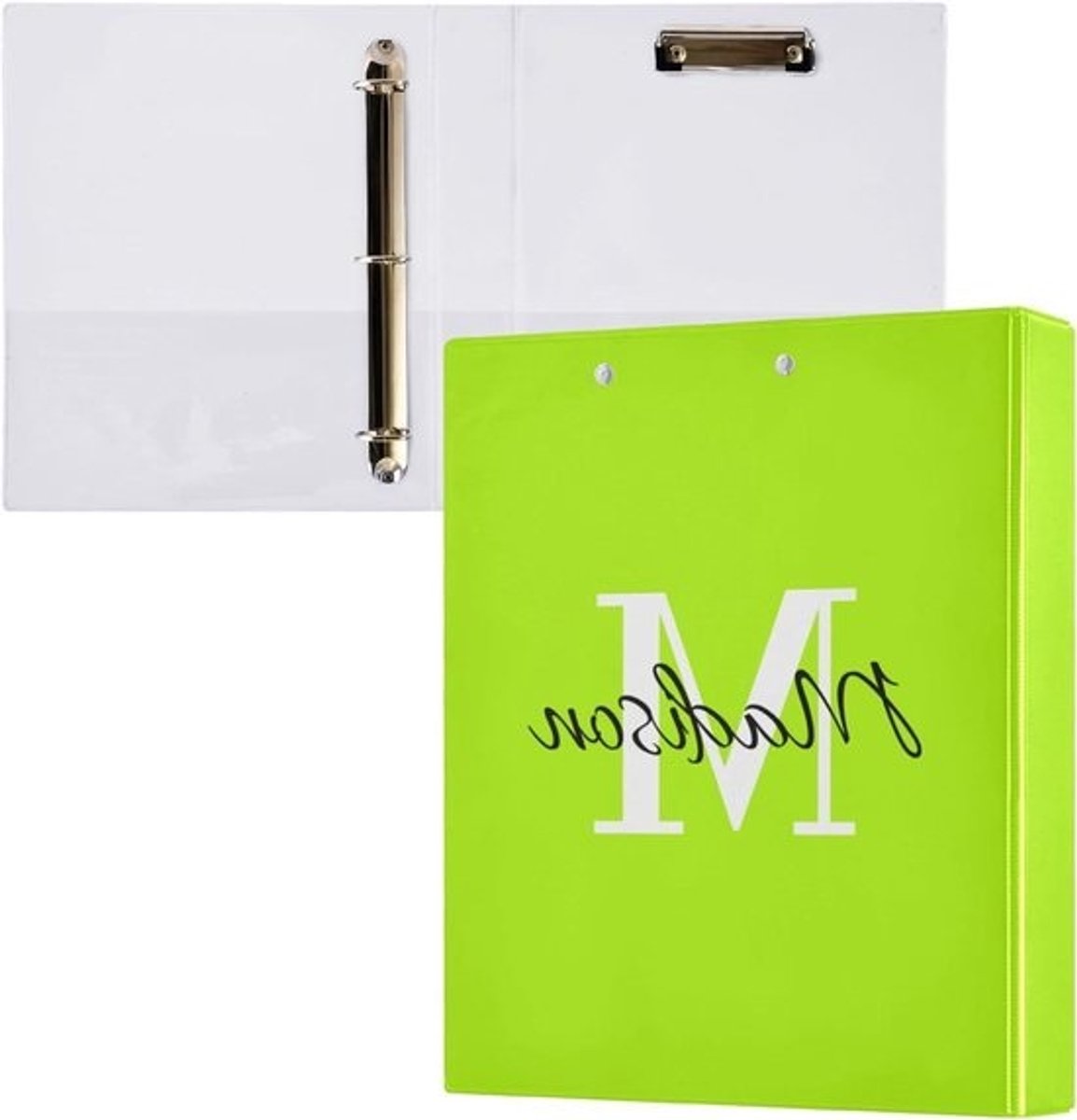 Ringband Map - Binder Organizer - Documenten Organiseren - Met 3 Transparante Vakken - 315 x 27 x 6 cm