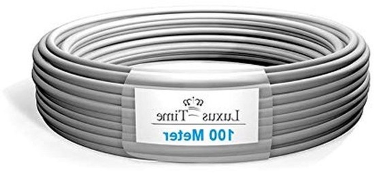 Installatiekabel - Mantelkabel Stroomkabel - Vaste Installatie - 5-aderig - 100 m - Grijs