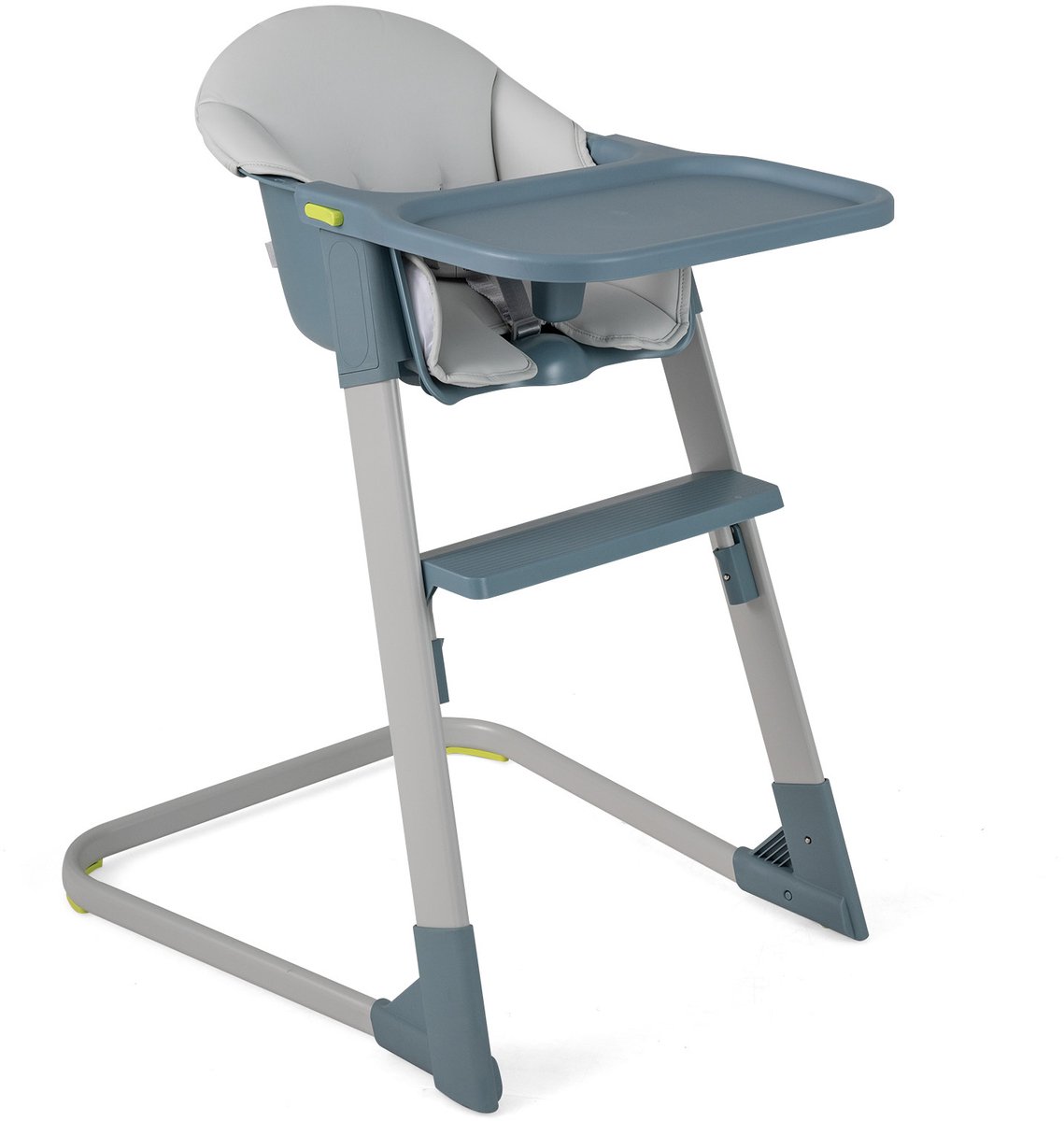 SureDeal® - Hoge kinderstoel - Afneembaar - Verstelbaar Dienblad puntsveiligheidsgordel - 58x62x86 cm - Grijs