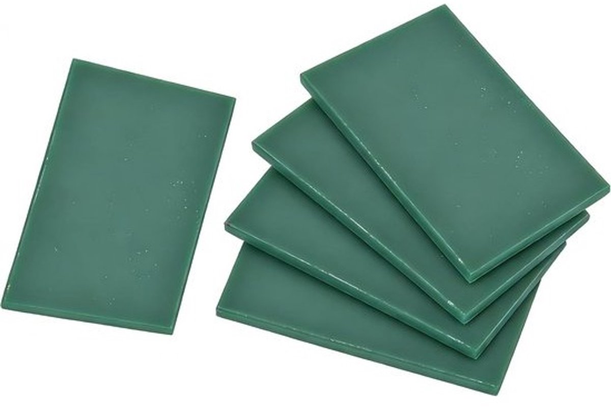 Sieraden Wax Blok - Gietvorm Gereedschap - Sieraden Maken - Verloren Was Techniek - 5 Stuks 2Mm - Groen