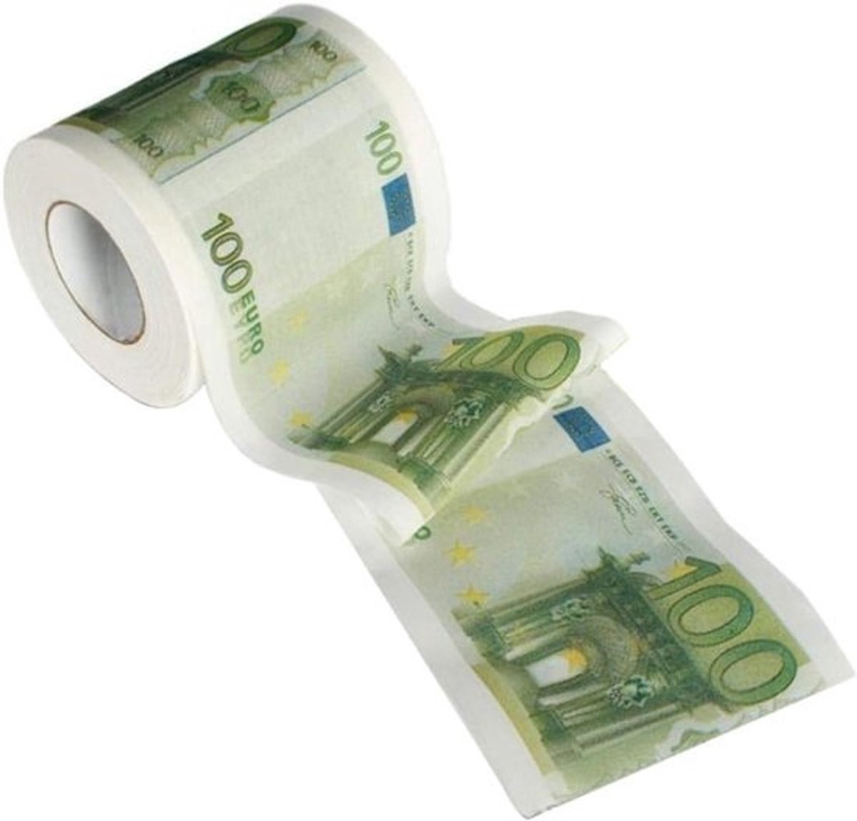 Toiletpapier Rol - Geld Print - Dagelijks Gebruik - Zacht Maar Sterk - Diameter 10cm - Kleurrijk