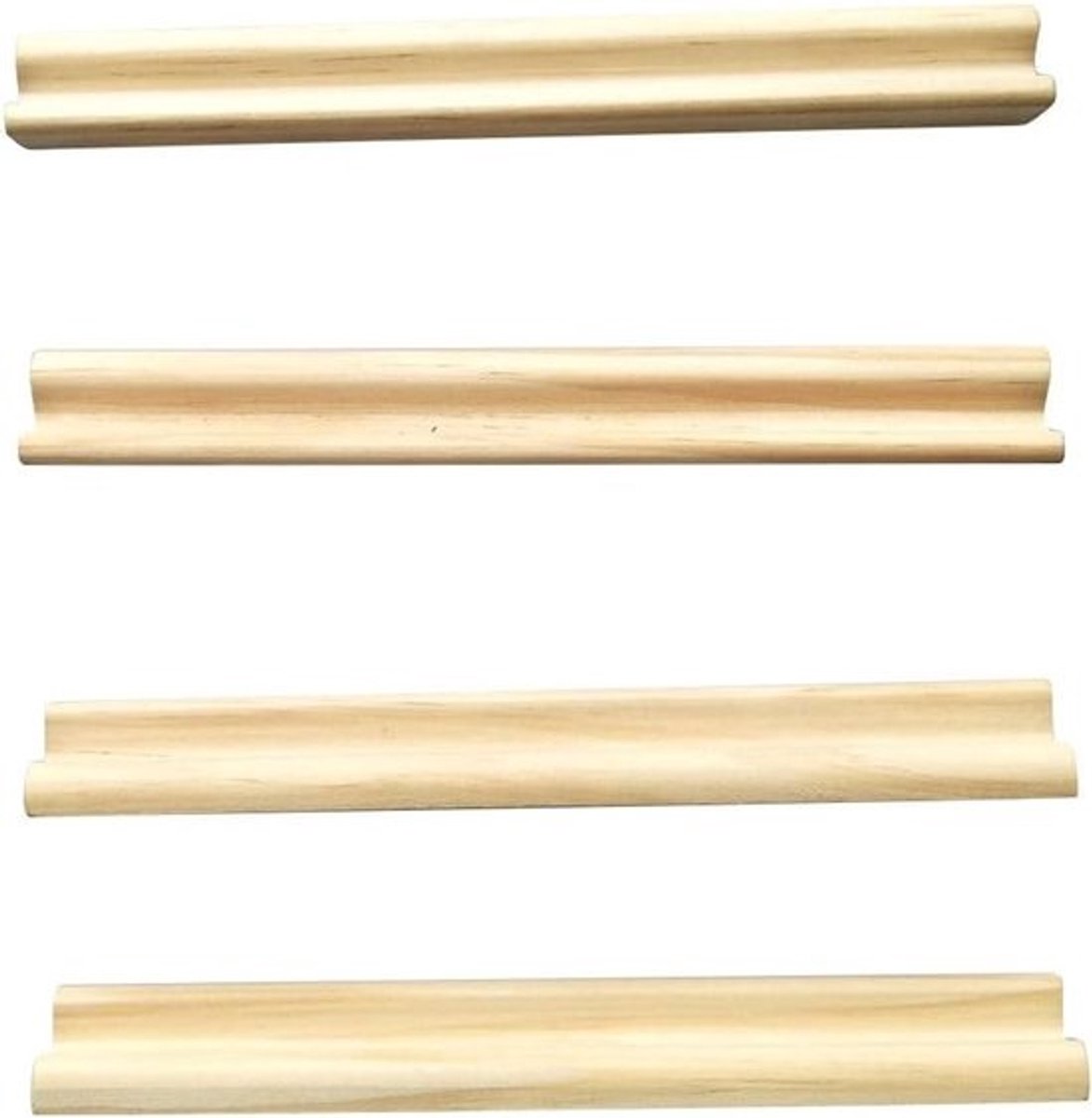 Domino Houders - Houten Stenen Standaard - Spelplezier Thuis - Draagbare Opslag - 19 x 2.2 cm - Houtkleur