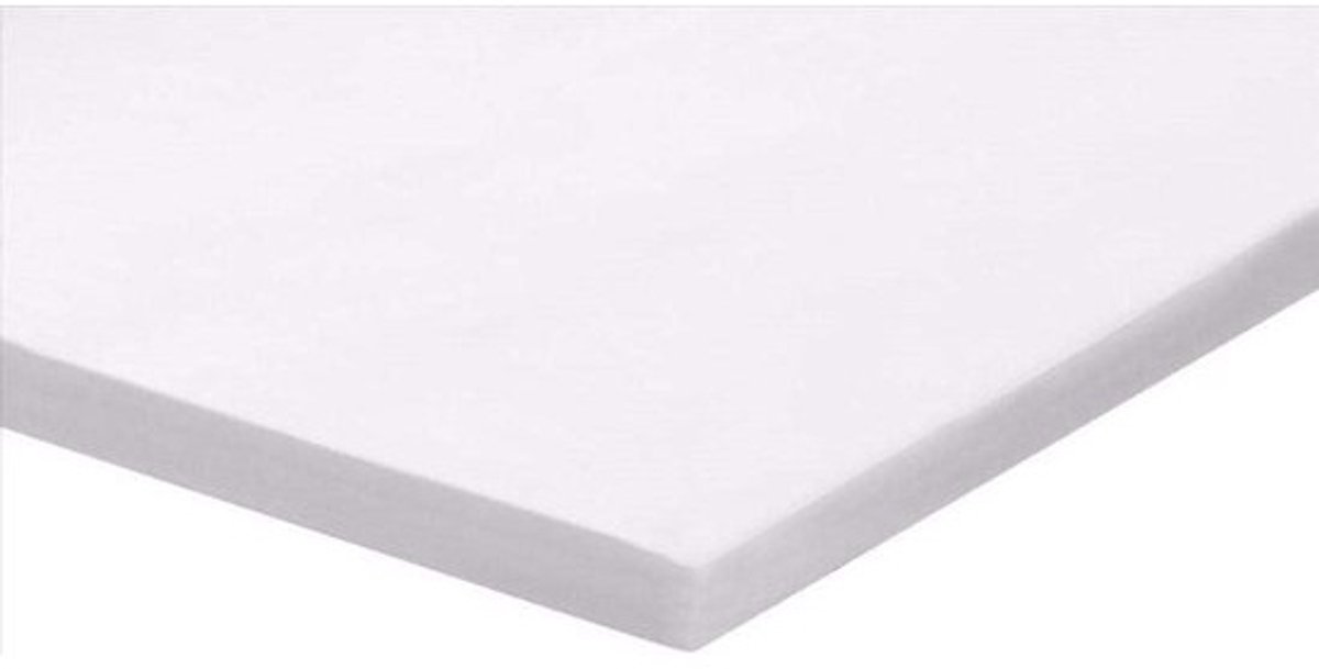 Hoeslaken Stretch Molton - Topper Beschermer - Matras Beschermen - Dubbelzijdig Geschikt - 120 tot 140x200 - Wit