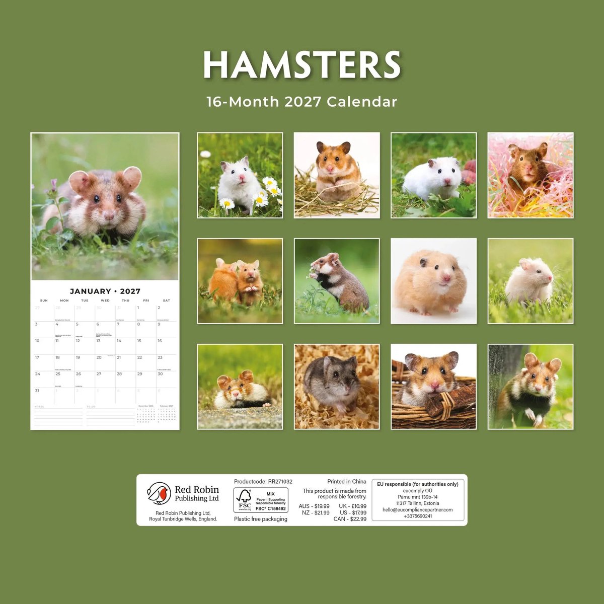Hamster Kalender 2027
