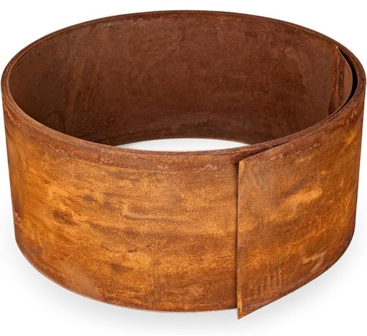 Cortenstalen Graskant 10 m, 1 mm dik - Metalen Tuinrand 15 cm Hoog - Gemakkelijk te installeren - Voorgeroeste Tuinrand, Incl. 1 paar Montagehandschoenen