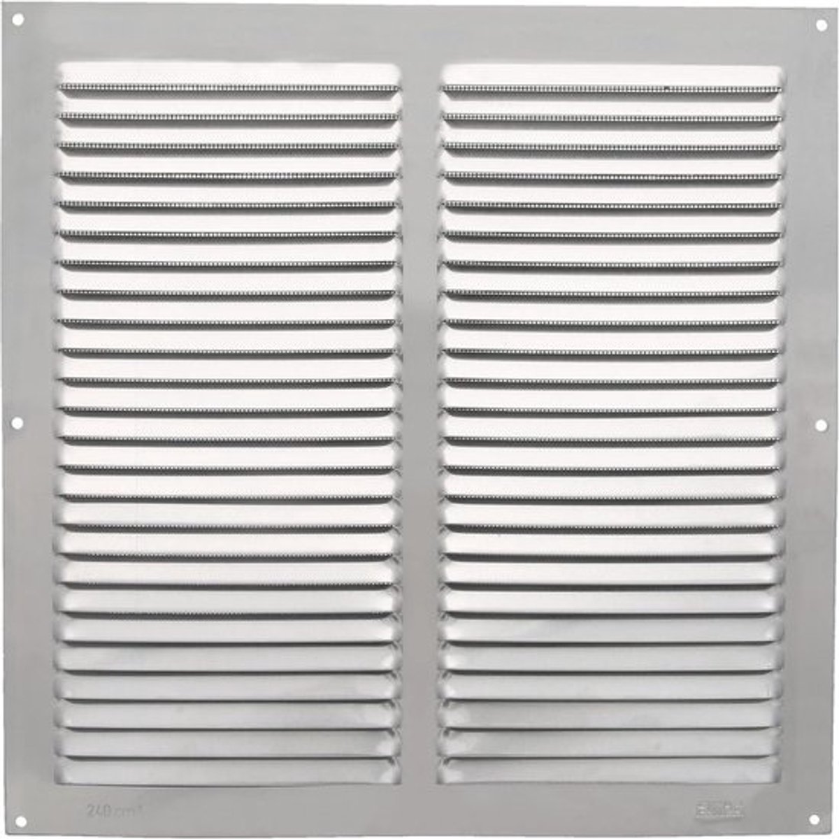 Vierkante Ventilatierooster Aluminium 300x300mm met Insektengaas - Ventilatie Rooster voor Plafond Keuken en Badkamer