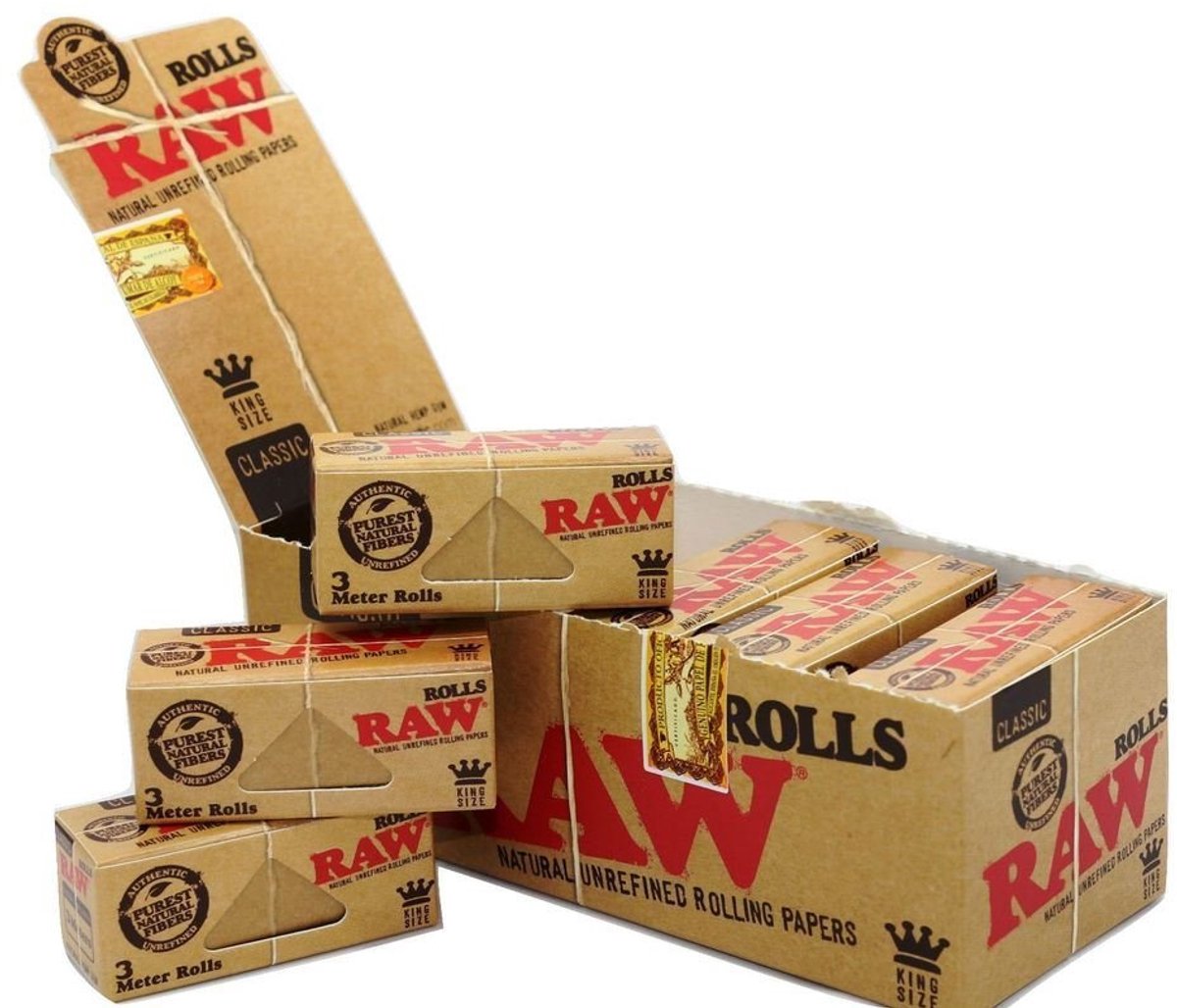 RAW Classic Rolls 12 rollen van 3 m - ShopVlot