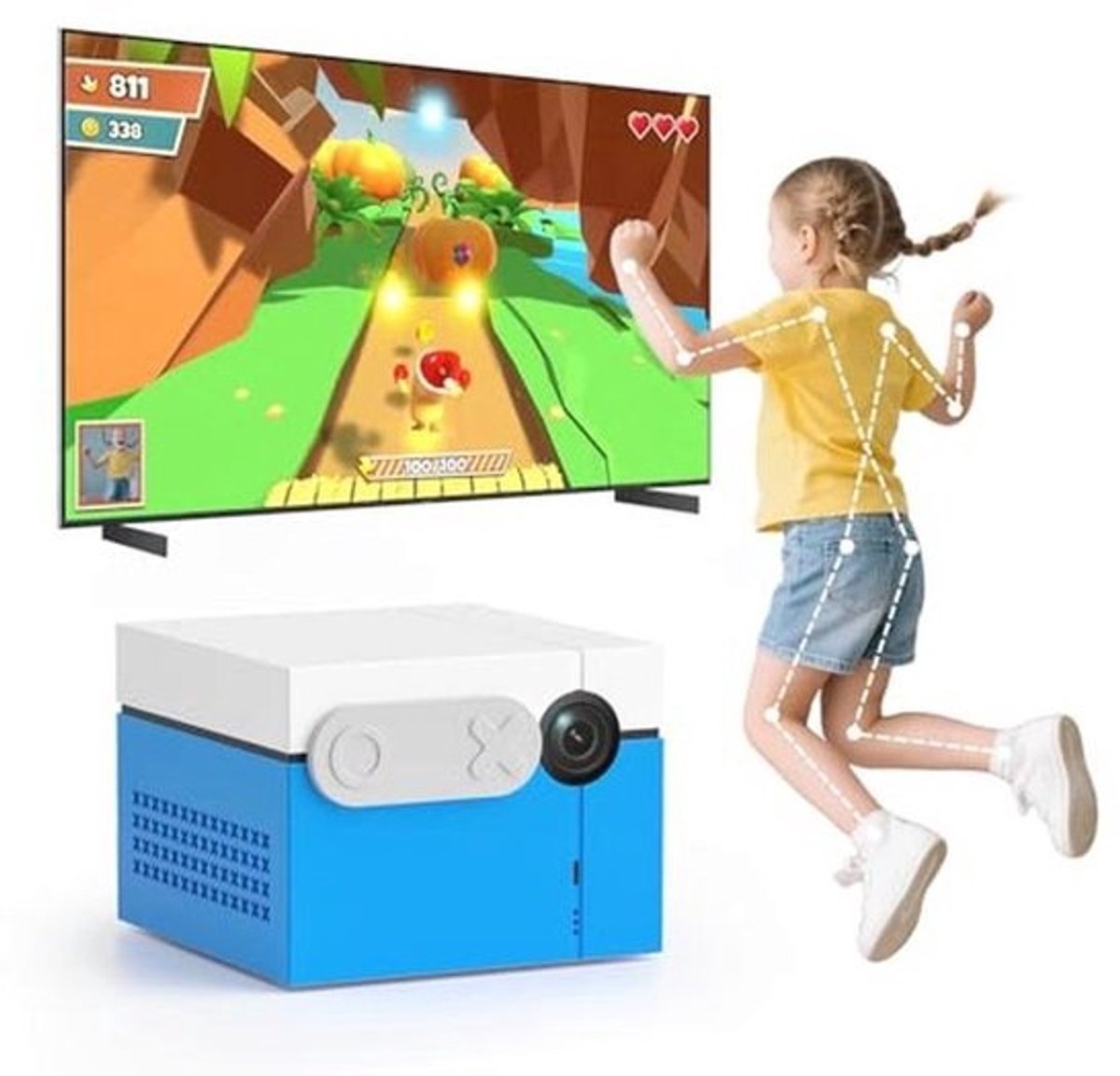 Bewegingssensor Spelconsole - Interactief Fysiek Videogamesysteem voor Kinderen