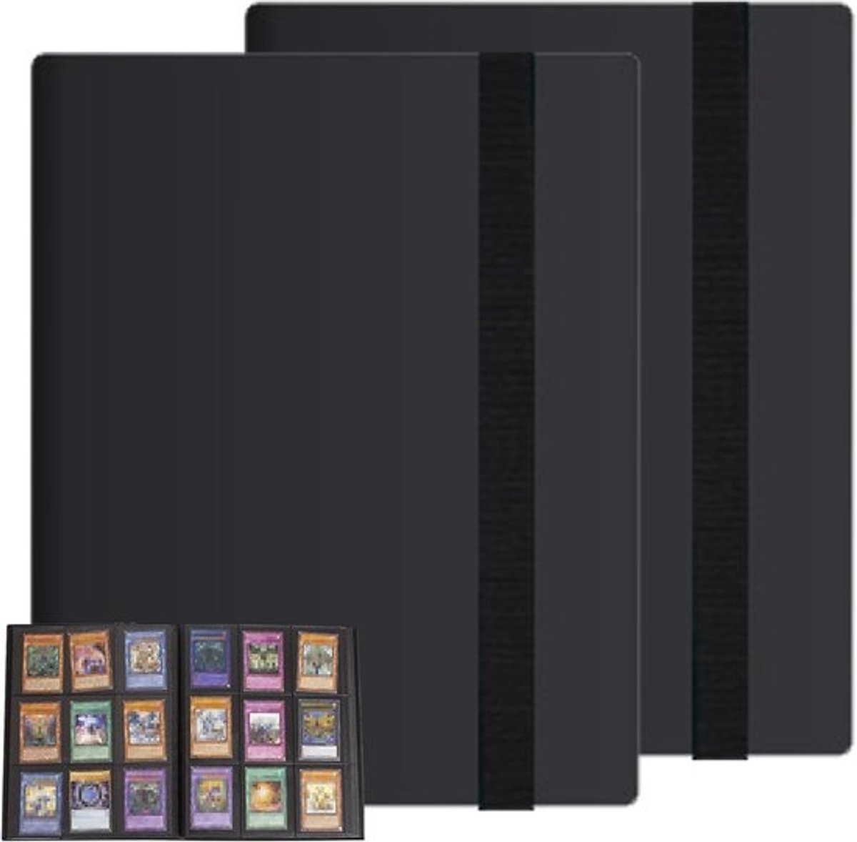 Album voor Pokémon Kaarten - 9 Compartimenten - 2 Stuks - Kaartenmap - Capaciteit van 720 Kaarten