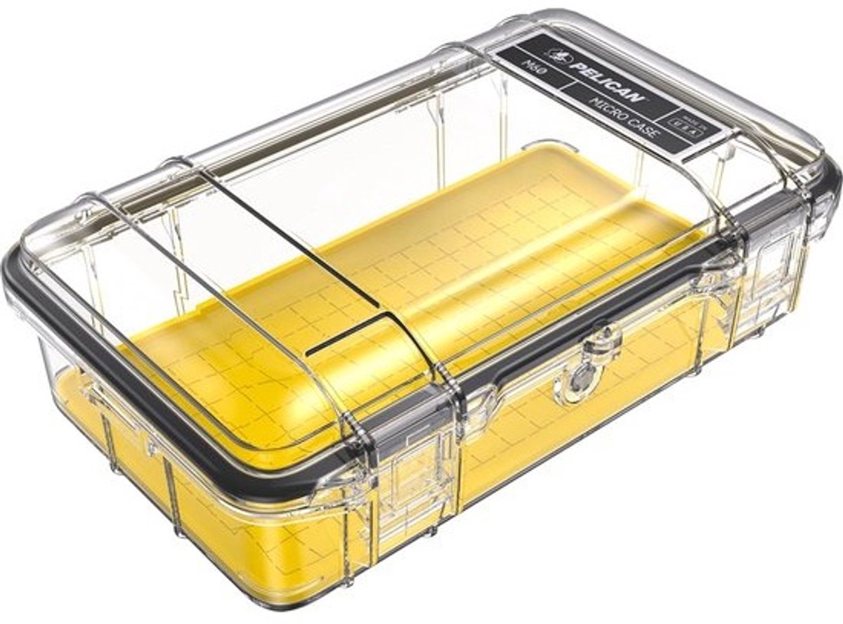 Pelican Unisex M60 Micro Case - Geel/Transparant