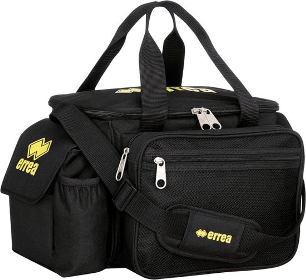 EHBO-tas voor Sportwedstrijden - Compacte en Lichte EHBO-tas met Ruime Opbergruimte en Ritssluiting - Ideaal voor Voetbal, Volleybal, Handbal en Basketbal - 600D Polyester - Afmetingen 25 x 41 x 27 cm - Zwart