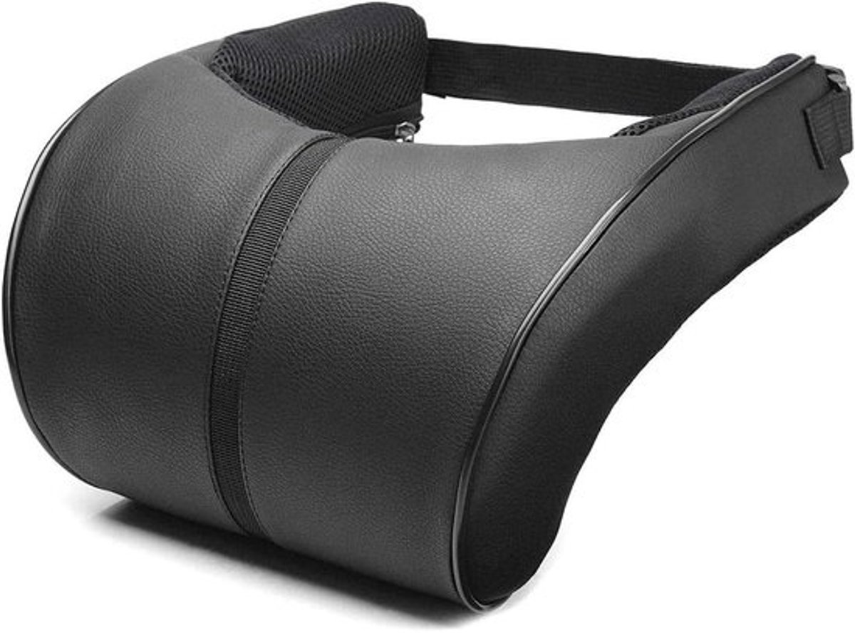 Zachte Auto Neksteun met Geheugenfoam, PU Leer Hoofdkussen voor Comfortabele Rit, Ergonomisch Ontwerp en Ondersteuning