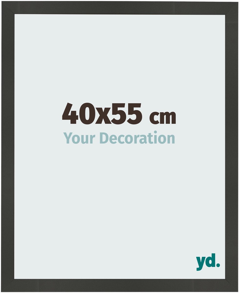 Your Decoration - Fotolijst 40x55 cm - MDF - Antraciet - Bologna
