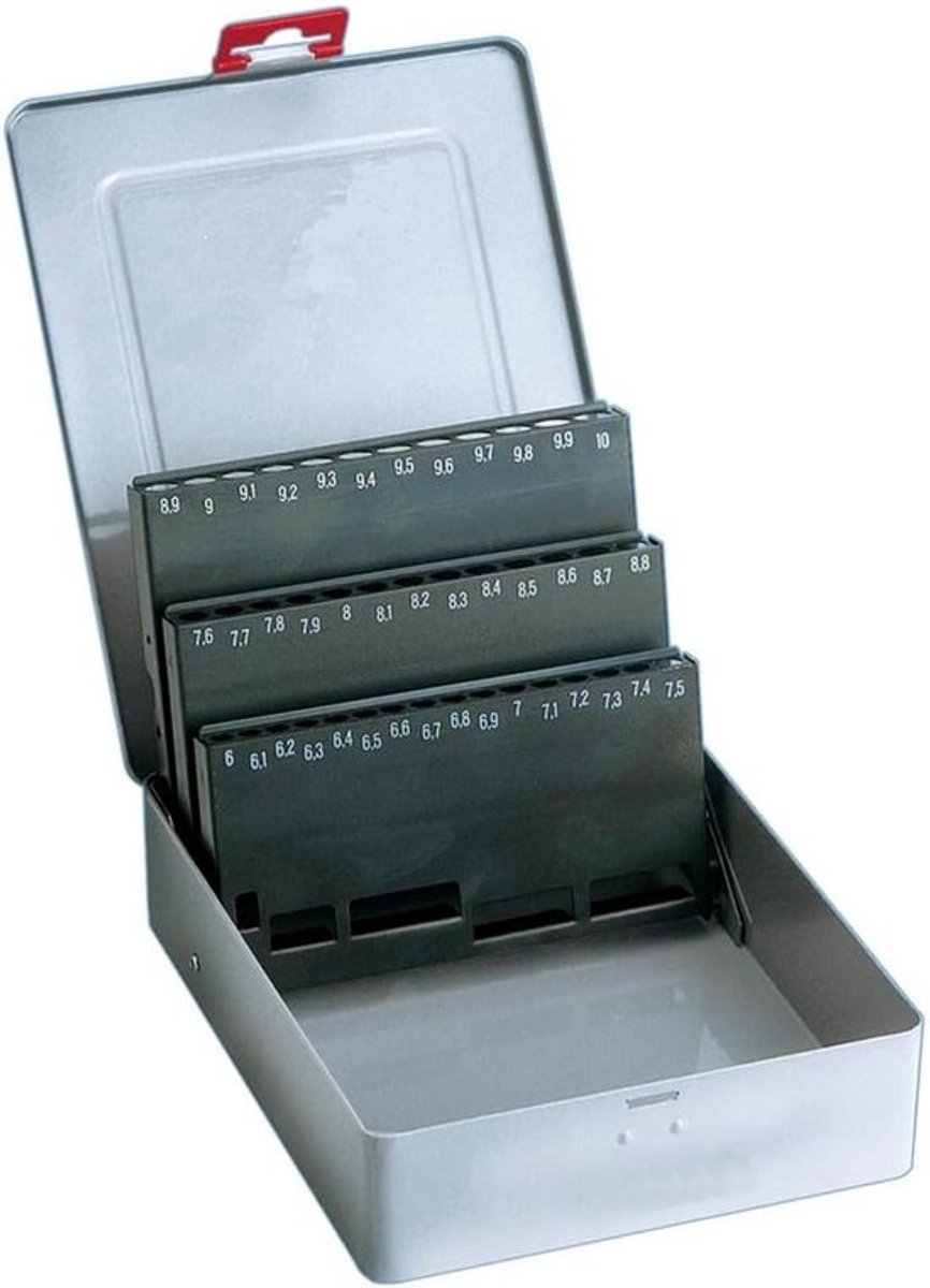 Metalen Cassette - Lege Opbergdoos - Gereedschap Sorteren - Verstelbare Vakken - 1-10.5 mm