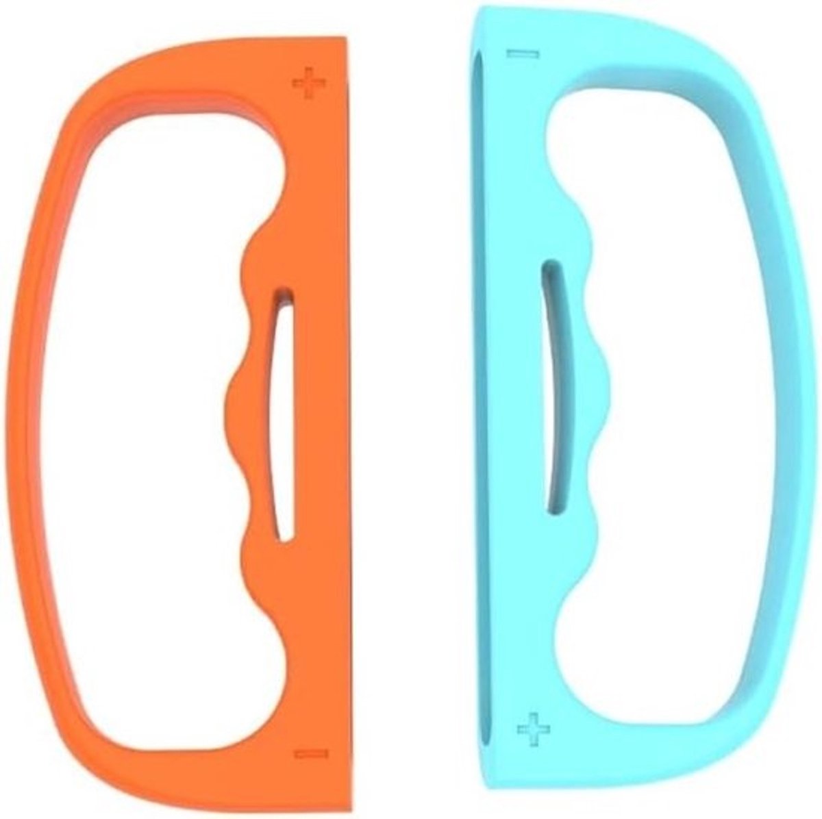 Controller Handgrepen - Polsband Accessoires - Fitness Spelletjes - Ergonomisch Ontwerp - 13.2 cm Lengte - Oranje-Blauw