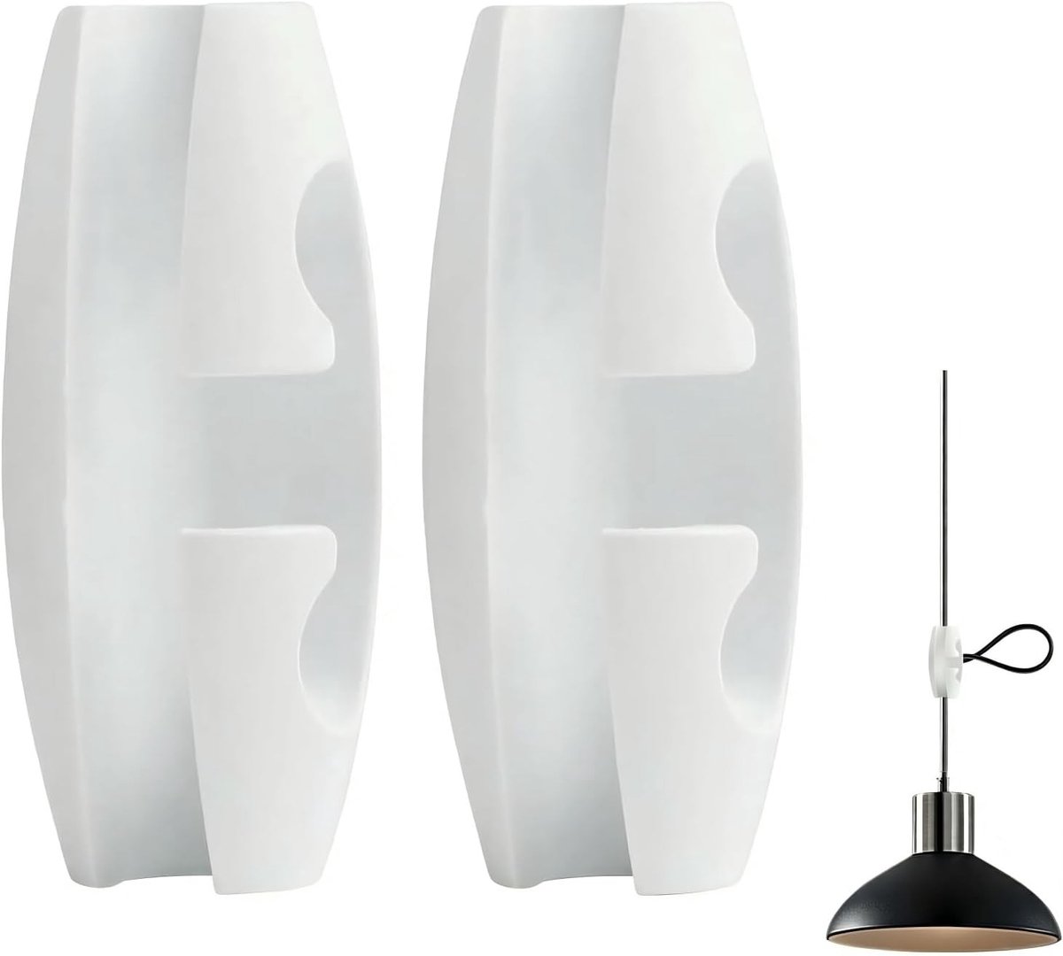 Kabelverstellers voor Hanglampen - 2 Stuks, Lengte Aanpassers voor Kabels, Verlichting Accessoires, Geschikt voor Kabeldiameter 6.5–7.5mm (Wit)