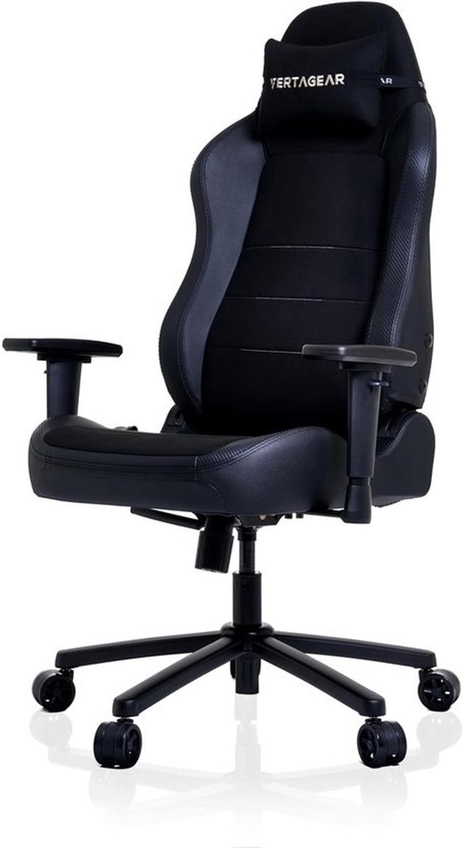 Ergonomische Gaming Stoel met Lendensteun en Ventilerend Zitvlak - Zwart